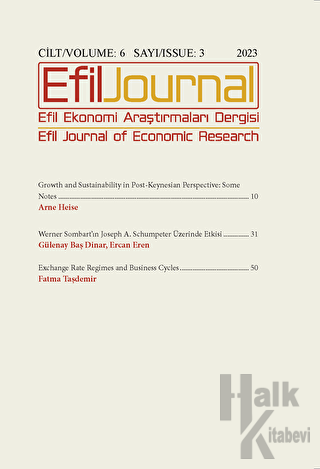 Efil Ekonomi Araştırmaları Dergisi; Cilt: 6 Sayı: 3 - Halkkitabevi