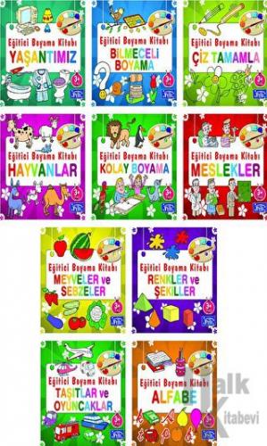 Eğitici Boyama Seti - 10 Kitap