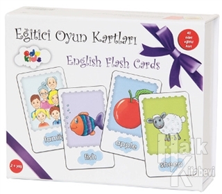 Eğitici Oyun Kartları - English Flash Cards - Halkkitabevi
