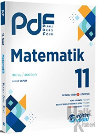 Eğitim Vadisi 11. Sınıf Matematik PDF Planlı Ders Föyü