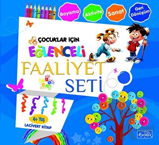 Eğlenceli Faaliyet Seti Lacivert Kitap – 4 Yaş Üzeri