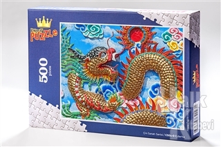 Ejderha (500 Parça) - Ahşap Puzzle Çin Sanatı Serisi - (CS04-D)