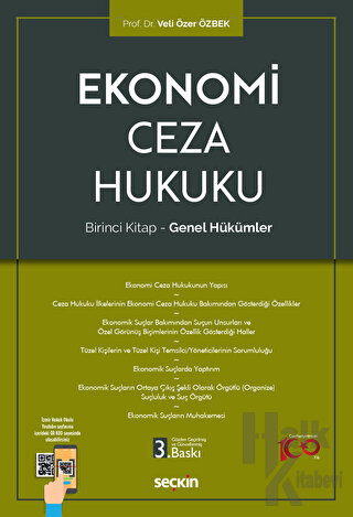 Ekonomi Ceza Hukuku - Birinci Kitap: Genel Hükümler - Halkkitabevi