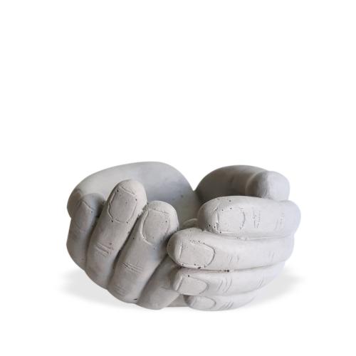 El Desenli Küçük Boy Beton Saksı - Halkkitabevi