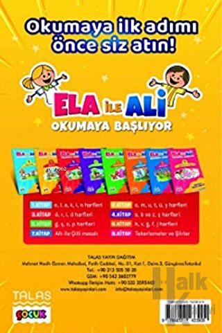 Ela ile Ali Okumaya Başlıyor ( 8 Kitap Set ) - Halkkitabevi