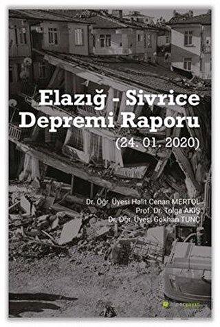 Elazığ - Sivrice Depremi Raporu (24.01.2020) - Halkkitabevi