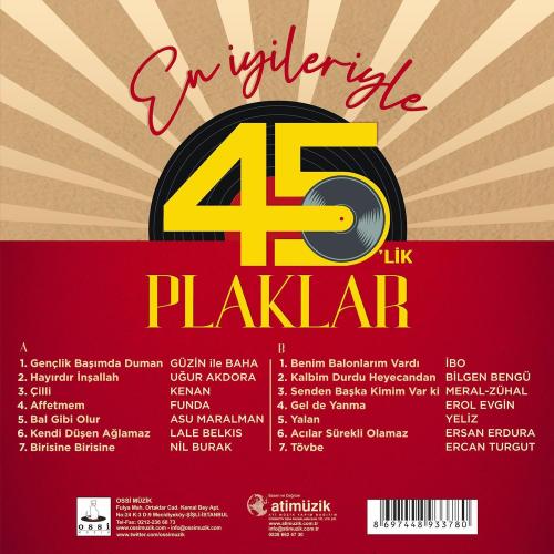En İyileriyle 45'lik Plaklar (Plak) - Halkkitabevi En İyileriyle 45'lik Plaklar (Plak) - Halkkitabevi