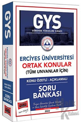 Erciyes Üniversitesi GYS Konu Özetli Açıklamalı Soru Bankası