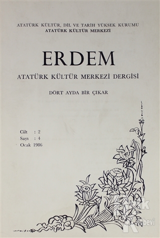 Erdem Atatürk Kültür Merkezi Dergisi Sayı : 4 Ocak 1986 (Cilt 2) - Hal