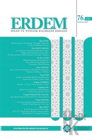 Erdem Atatürk Kültür Merkezi Dergisi Sayı: 76 Haziran 2019