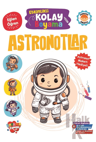 Etkinlikli Kolay Boyama – Astronotlar