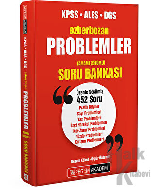 Ezberbozan KPSS ALES DGS Problemler Tamamı Çözümlü Soru Bankası - Halk
