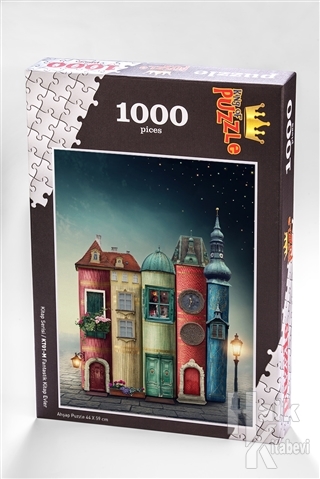 Fantastik Kitap Evler (1000 Parça) - Ahşap Puzzle Kitap Serisi - (KT01-M)