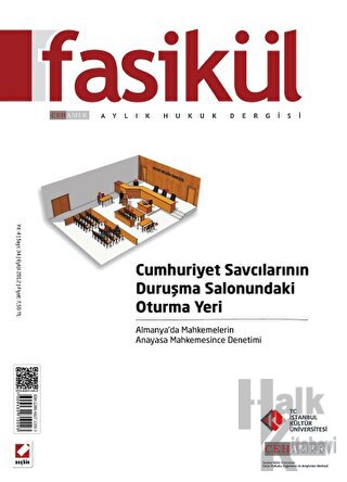 Fasikül Aylık Hukuk Dergisi Sayı:34 Eylül 2012 - Halkkitabevi