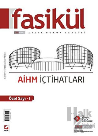 Fasikül Aylık Hukuk Dergisi Sayı:54 Mayıs 2014 - Halkkitabevi