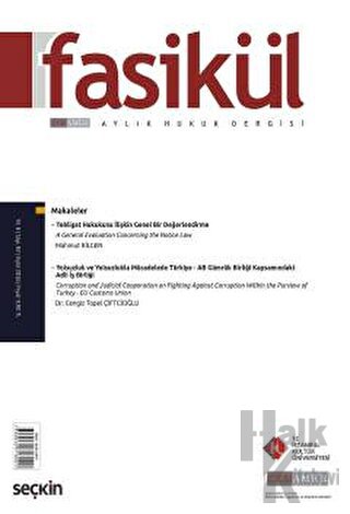 Fasikül Aylık Hukuk Dergisi Sayı: 82 Eylül 2016 - Halkkitabevi