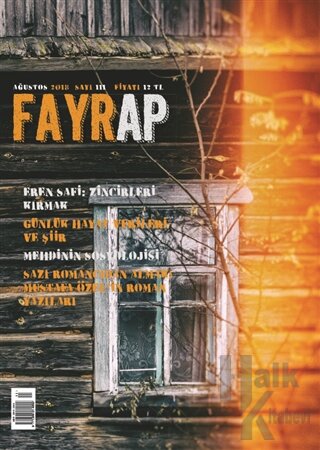 Fayrap Popülist Edebiyat Dergisi Sayı: 111 Ağustos 2018