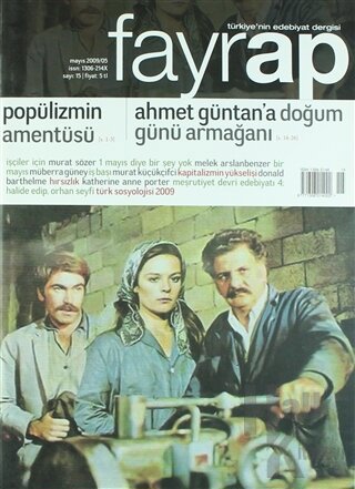 Fayrap Popülist Edebiyat Dergisi Sayı: 15 Mayıs 2009