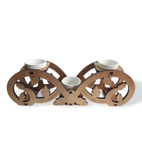 Floral Ahşap Beton Saksı Standı - Halkkitabevi Floral Ahşap Beton Saksı Standı - Halkkitabevi