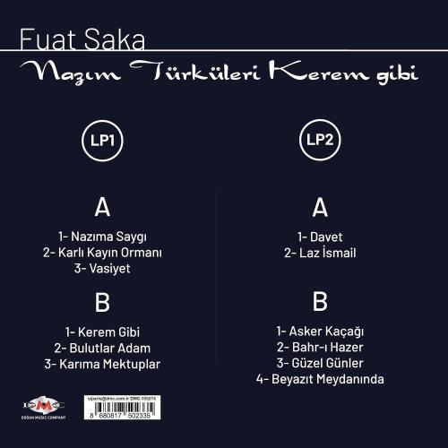 Fuat Saka - Nazım Türküleri - Kerem Gibi - Halkkitabevi