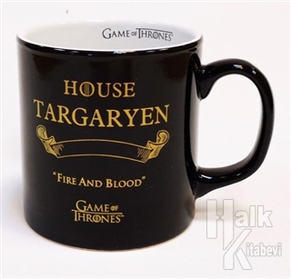 Game of Thrones Siyah Kupa - Gold Targaryen - Halkkitabevi