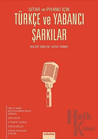 Gitar ve Piyano İçin Türkçe ve Yabancı Şarkılar - Halkkitabevi