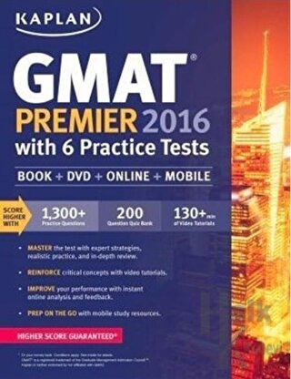 GMAT Premier 2016 With 6 Practice Tests - Halkkitabevi