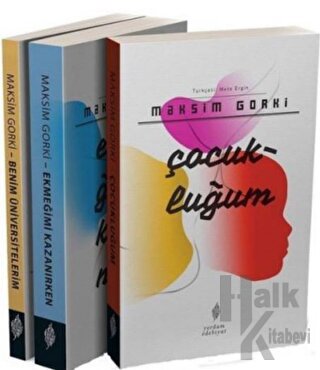 Gorki Otobiyografik Üçleme (3 Kitap Takım) - Halkkitabevi