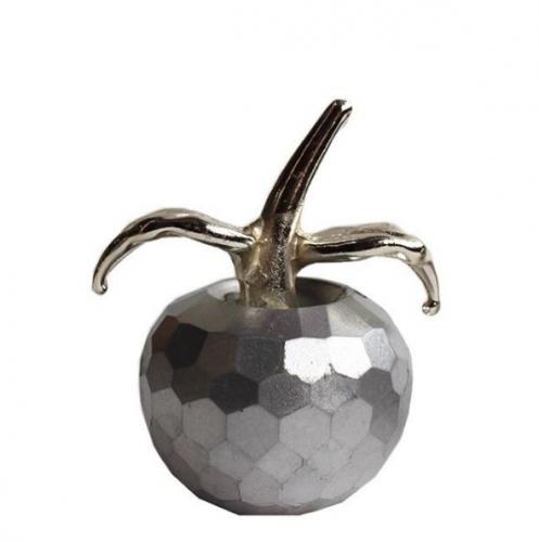 Gümüş Rengi Küçük Beton Elma - Halkkitabevi