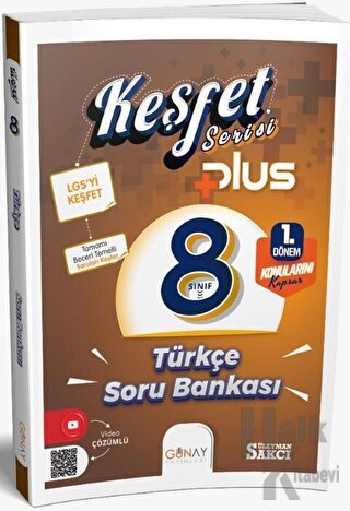 8. Sınıf Keşfet Plus Serisi Türkçe 1. Dönem Soru Bankası
