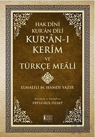 Hak Dini Kur'an Dili - Kur'an-ı Kerim ve Türkçe Meali (Ciltli) - Halkk