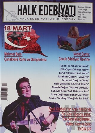 Halk Edebiyatı Dergisi Sayı: 23 Mart-Nisan 2018 - Halkkitabevi