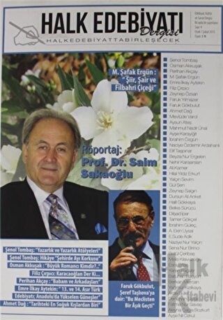 Halk Edebiyatı Dergisi Sayı: 4 Ocak-Şubat 2015 - Halkkitabevi