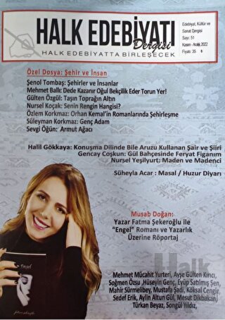 Halk Edebiyatı Dergisi Sayı: 51 Kasım - Aralık 2022 - Halkkitabevi
