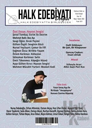 Halk Edebiyatı Dergisi Sayı: 54 Mayıs - Haziran 2023 - Halkkitabevi