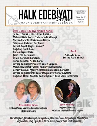 Halk Edebiyatı Dergisi Sayı: 57 Kasım - Aralık 2023 - Halkkitabevi