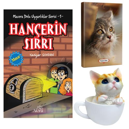 Hançerin Sırrı - Mini Kedi Planlama Defteri ve Fincanda Kedi Kumbara -