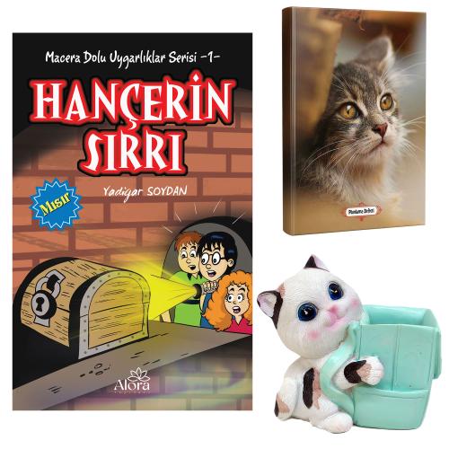 Hançerin Sırrı - Mini Kedi Planlama Defteri ve Sevimli Kedi Kalemlik -
