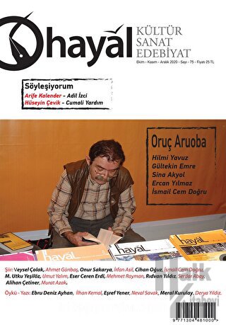 Hayal Kültür Sanat Edebiyat Dergisi Sayı: 75 Ekim - Kasım - Aralık 2020