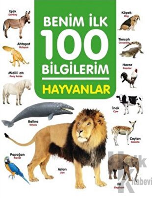 Hayvanlar - Benim İlk 100 Bilgilerim - Halkkitabevi