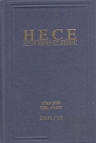 Hece Aylık Edebiyat Dergisi Özel Sayı: 2 Türk Şiiri Özel Sayısı 2001/10 (Ciltli)