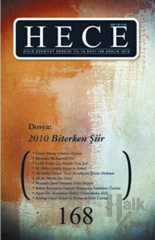 Hece Aylık Edebiyat Dergisi Sayı: 168 - Halkkitabevi