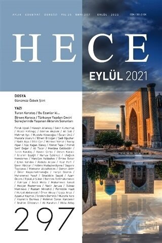 Hece Aylık Edebiyat Dergisi Sayı: 297 Eylül 2021 - Halkkitabevi