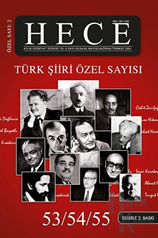 Hece Aylık Edebiyat Dergisi Türk Şiiri Özel Sayısı : 2 - 53/54/55 (Ciltsiz)