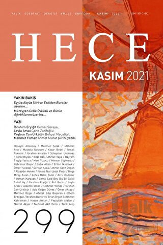 Hece Aylık Edebiyat Dergisi Yıl: 25 Sayı: 299 Kasım 2021 - Halkkitabev