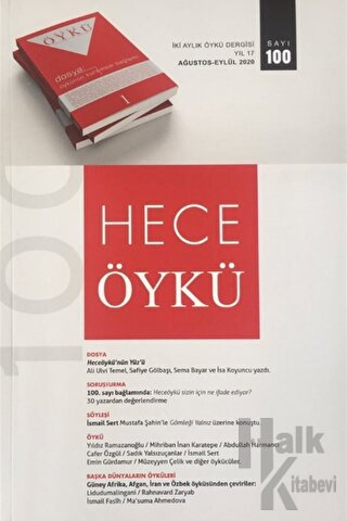 Hece İki Aylık Öykü Dergisi Sayı: 100 Ağustos-Eylül 2020 - Halkkitabev