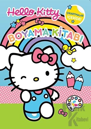 Hello Kitty Boyama Kitabı Çıkartmalar İçeride! - Halkkitabevi