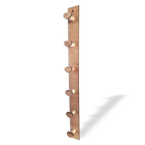 Kalp Desenli Çanta Askısı 6'lı - Halkkitabevi