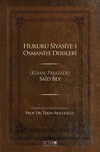 Hukuku Siyasiye-i Osmaniye Dersleri - Halkkitabevi