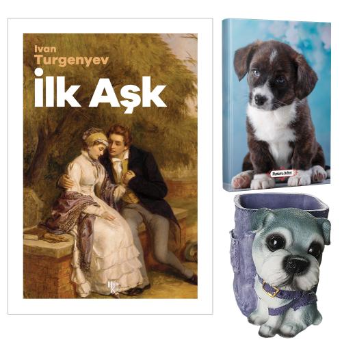 İlk Aşk - İvan Turgenyev ve Dekoratif Köpek Kalemlik - Minik Arkadaş Planlama Defteri